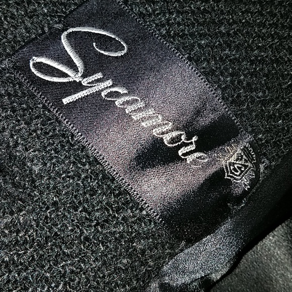 Vintage Sycamore black lined coat size 16 - Picture 5 of 6